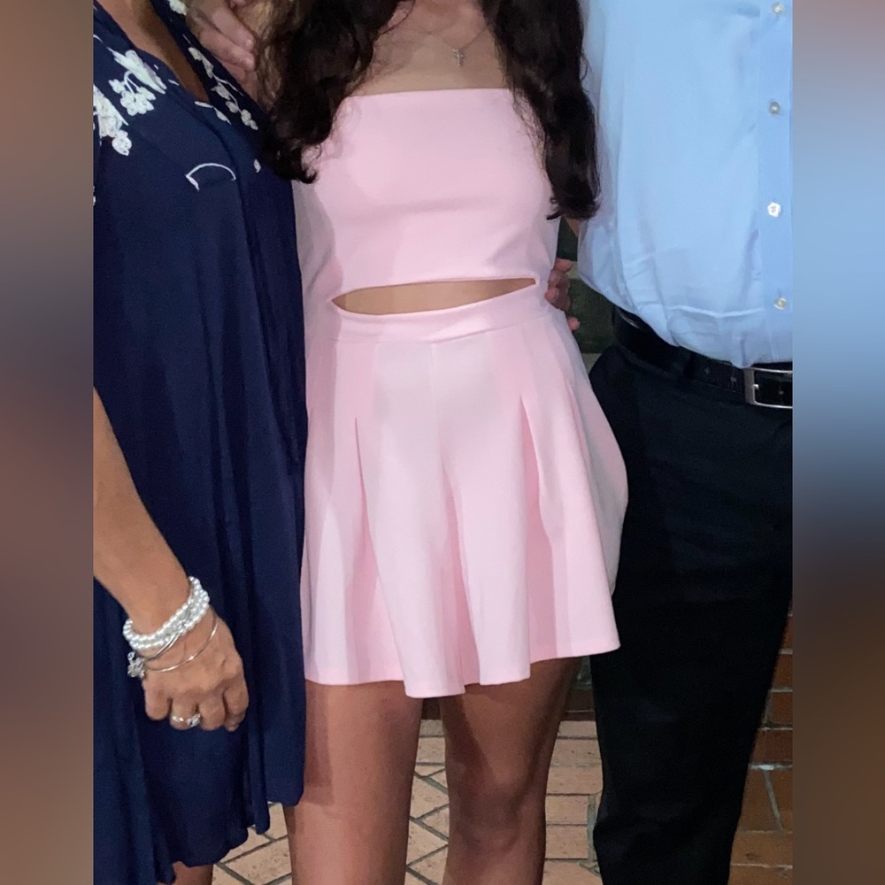 baby pink romper